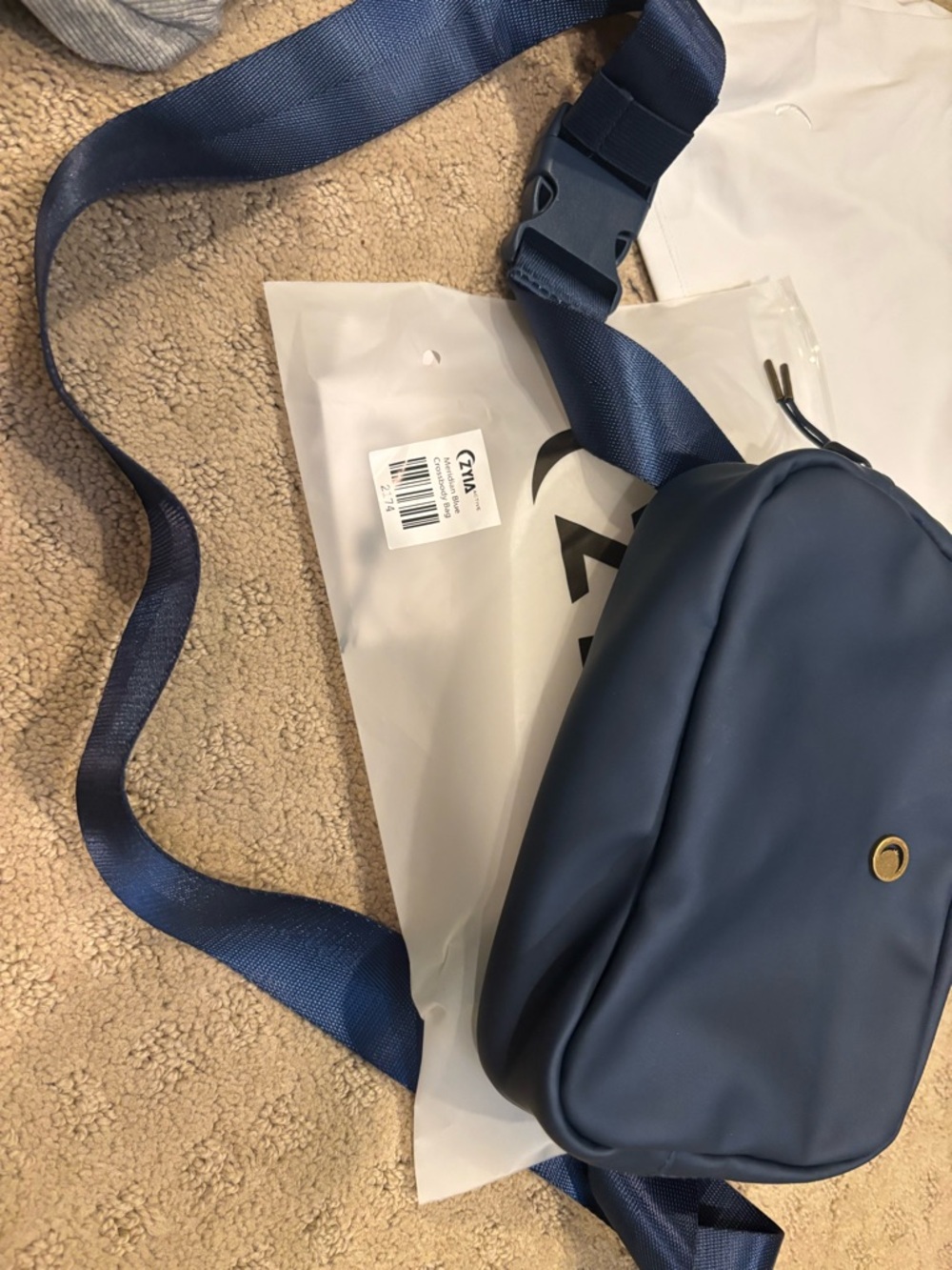 Zyia Navy Blue Crossbody Belt Bag